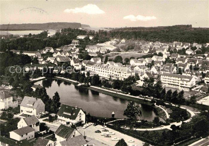 Meinberg Bad Luftaufnahme Kurparksee