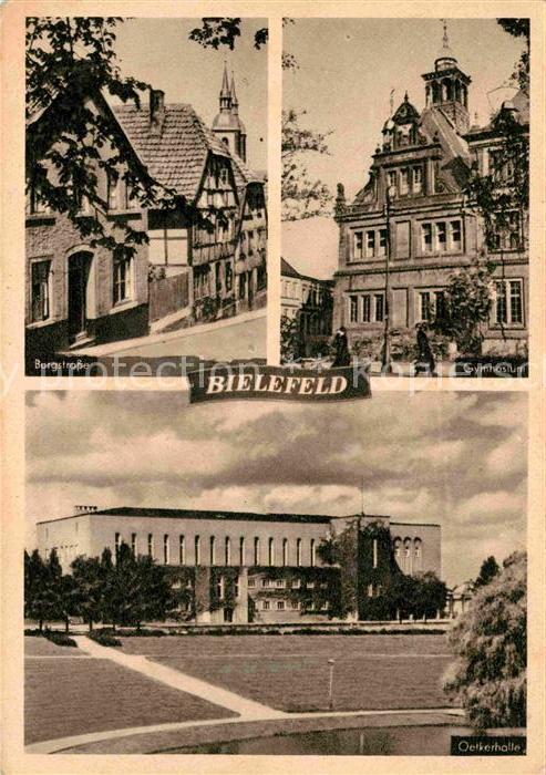 BIELEFELD  CITY Burgstrasse Gymnasium Oetkerhalle