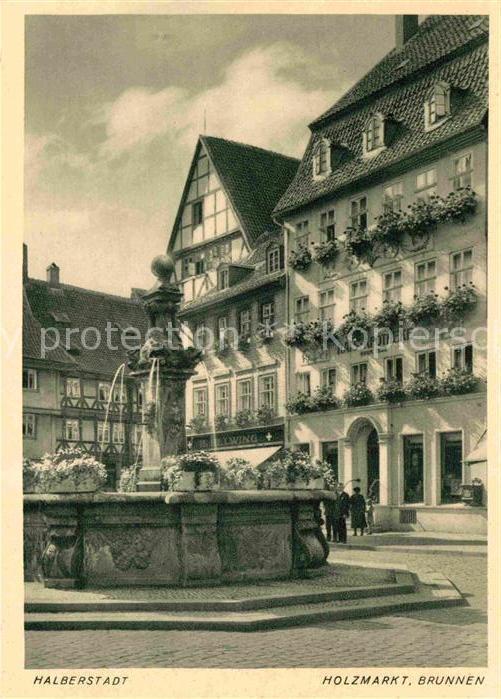 Halberstadt Holzmarkt Brunnen