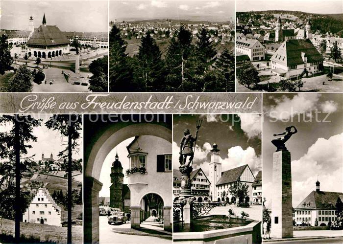 FREUDENSTADT BW Marktplatz Brunnen