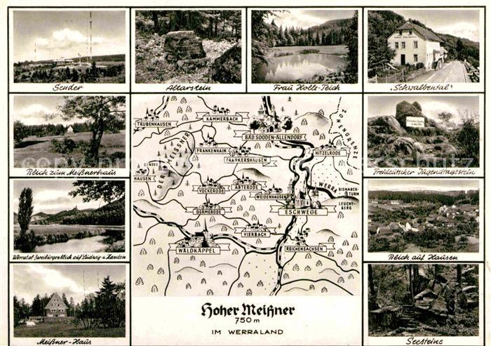 Hessisch Lichtenau Hoher Meissner Sender Altarstein Seesteine