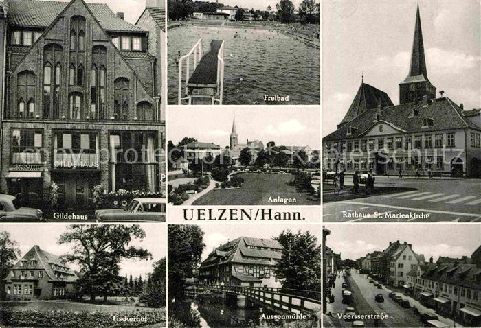 Uelzen Lueneburger Heide Freibad Marienkirche Fischerhof Gildehaus
