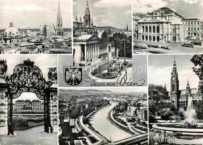 Wien Rathaus Belvedere Stefansdom Parlament Oper