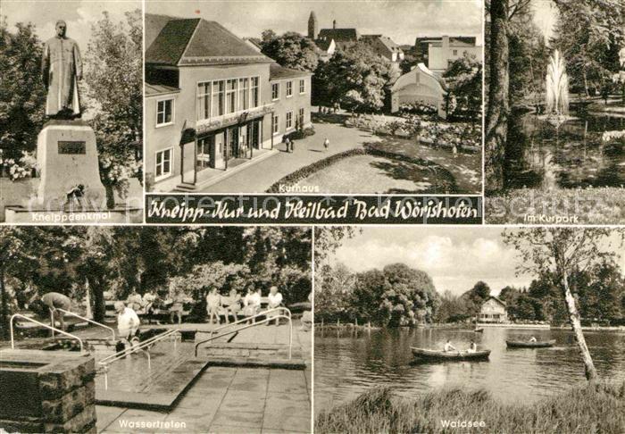 Woerishofen Bad Waldsee Wassertreten Kurpark Kneipp Denkmal