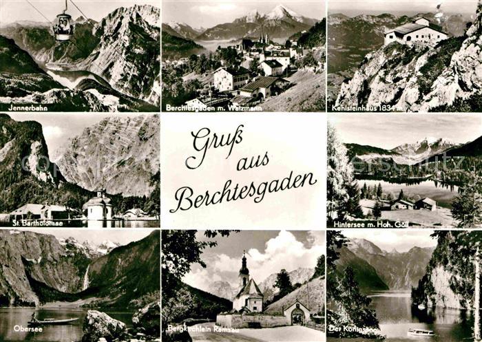 BERCHTESGADEN Bayern Hintersee Kehlsteinhaus Jennerbahn Obersee Koenigssee