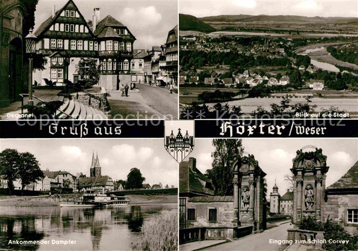 Hoexter Weser Dampfer Schloss Corvey