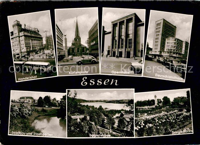 Essen Ruhr Baldeneysee Opernhaus Kurienplatz Handelshof Saalbau