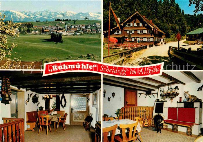 Scheidegg Allgaeu Ruhmuehle Waldgasthof Pension