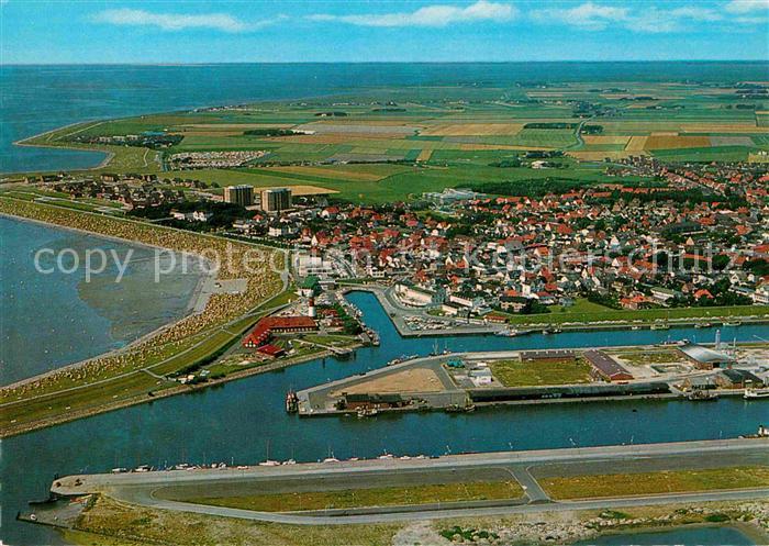 Buesum Nordseebad Hafen Luftaufnahme