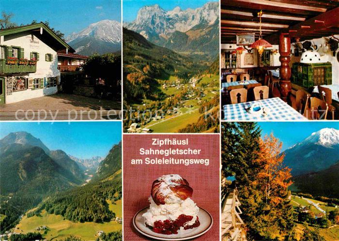 Ramsau Berchtesgaden Berggasthof Pension Zpfhaeusl Sahnegletscher