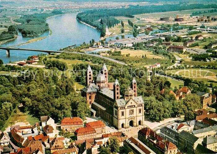 Speyer Rhein Dom Luftaufnahme