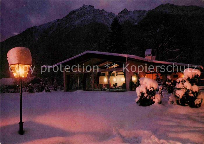GARMISCH-PARTENKIRCHEN Bayern Hotel Obermuehle Winter Schwimmbad