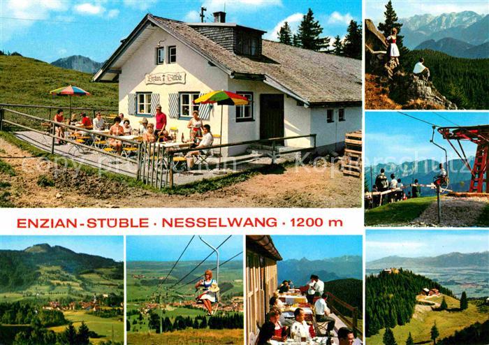 Nesselwang Allgaeu Bayern Enzian Stueble Sessellift Stellenbichl