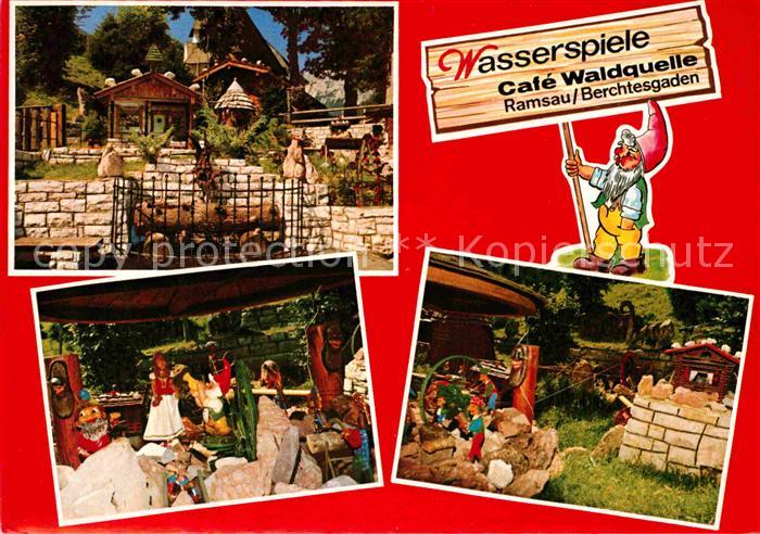 Ramsau Berchtesgaden Wasserspiele Cafe Waldquelle Zwergengarten