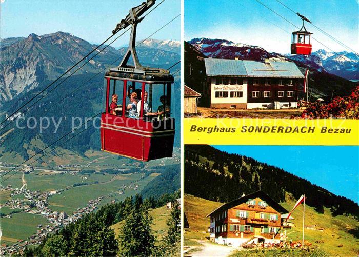 Bezau Vorarlberg Berghaus Sonderdach Bergbahn