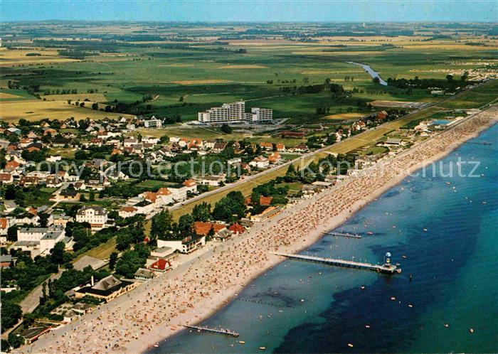 Dahme Ostseebad Seesteg Strand Luftaufnahme