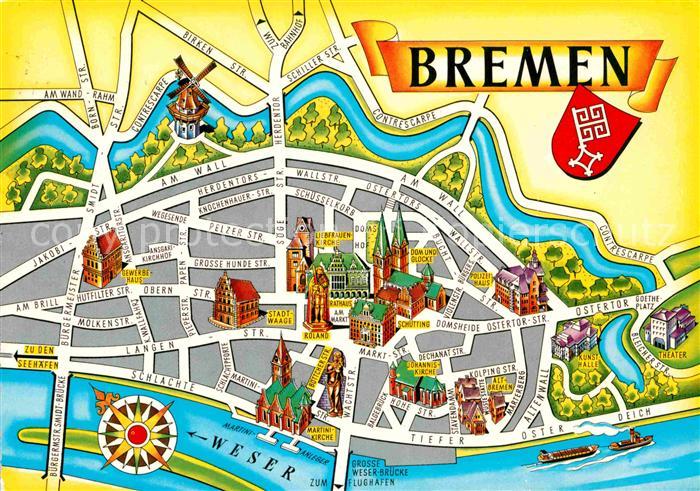 BREMEN  CITY Stadtplan