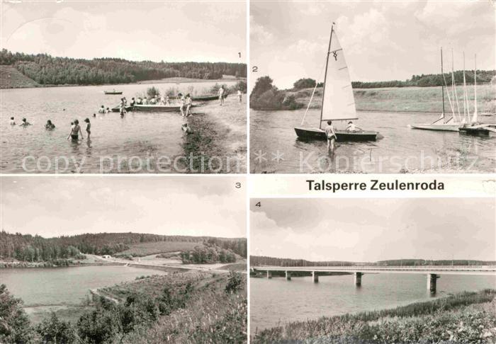 Zeulenroda-Triebes Talsperre Strandbad Seglerhafen Vorsperrmauer Teilansicht