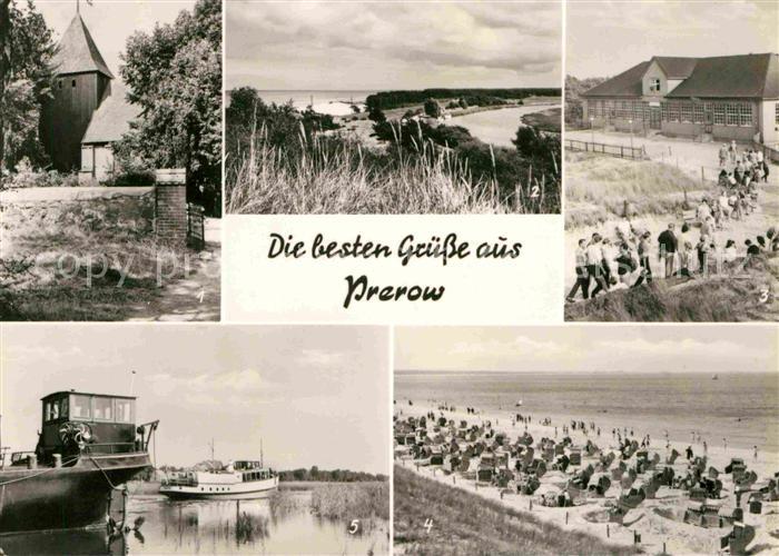 Prerow Ostseebad Kirche Strand Schiffsanleger