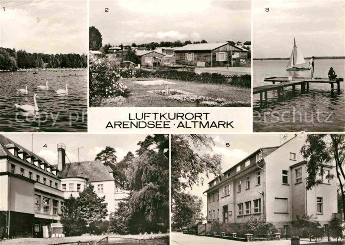 Arendsee Altmark See Bungalowsiedlung Erholungsheim Haus am See
