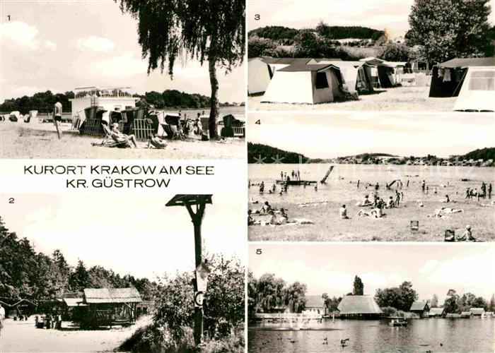 Krakow See Badestrand Zeltplatz