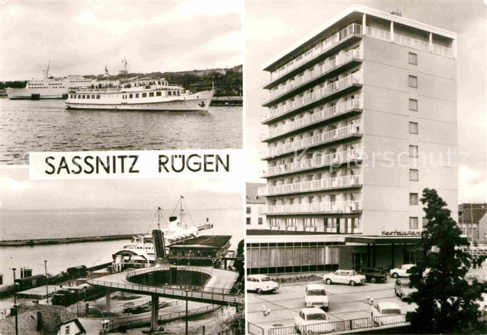 Sassnitz Ostseebad Ruegen Hafen Faehrbahnhof Ruegen-Hotel