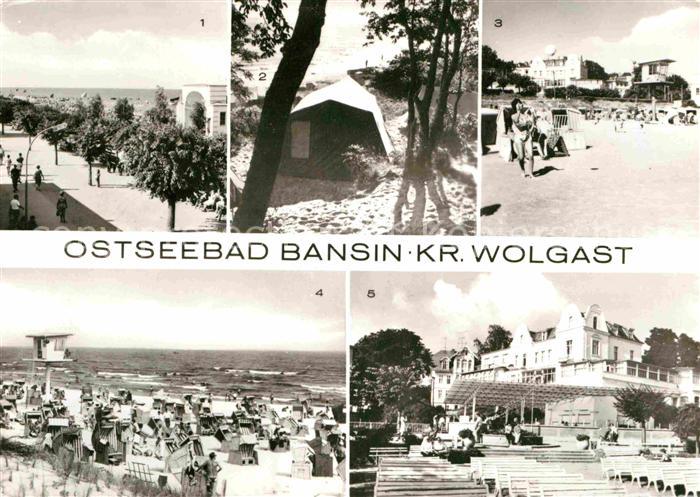 Bansin Ostseebad Strandpromenade Zeltplatz Strand