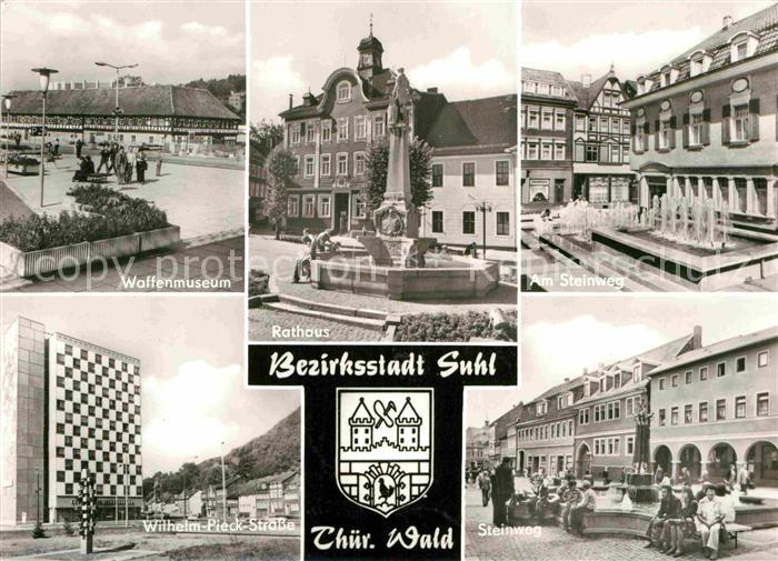 Suhl Thueringer Wald Rathaus Waffenmuseum Steinweg