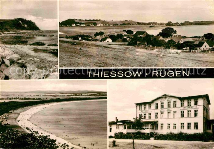 Thiessow Ostseebad Ruegen Strand Strandhotel