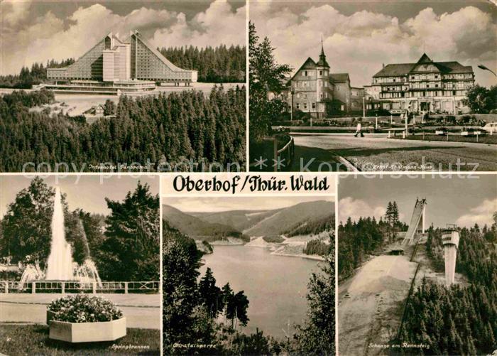 Oberhof Thueringen Interhotel Panorama Ernst Thaelmann Platz Sprungschanze