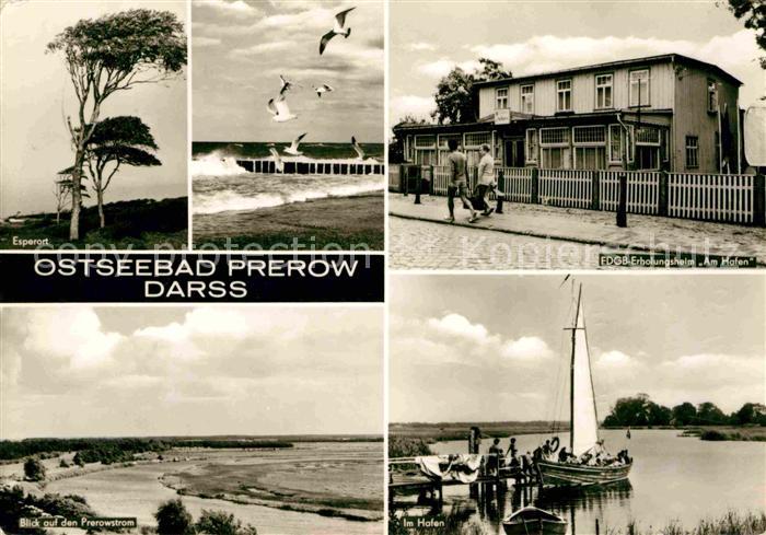 Darss Region Ostsee Esperort Erholungsheim Am Hafen Hafen Perowstrom