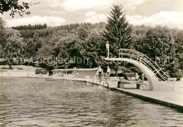 Koenigsee Thueringen Waldsee Freibad