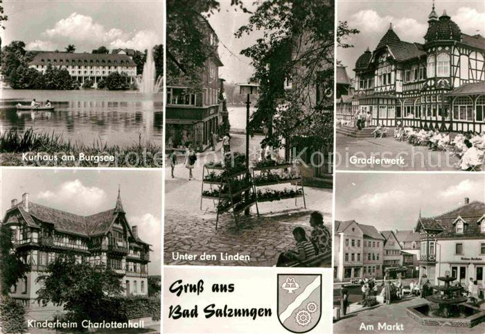Bad Salzungen Kurhaus Burgsee Gradierwerk Unter den Linden Markt