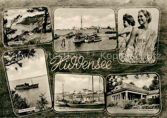 Insel Hiddensee Kloster Dampfer Insel Hiddensee Hafen Vitte