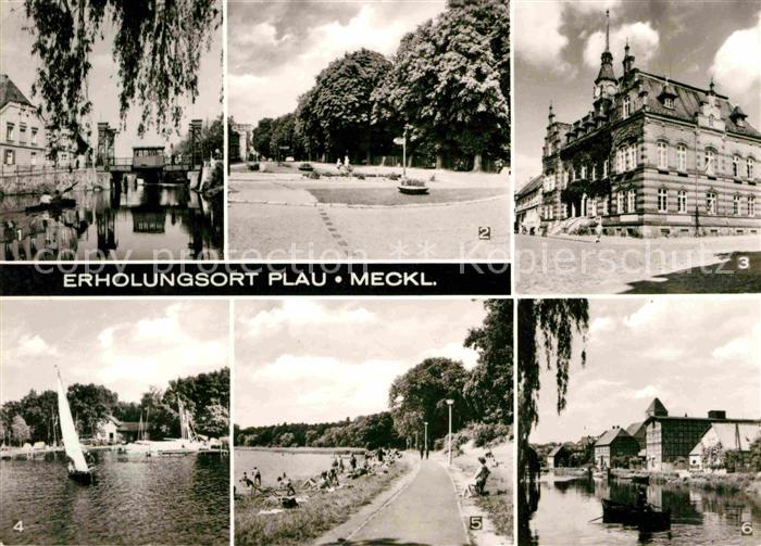 Plau Mecklenburg Zugbruecke Burgplatz Rathaus Seglerheim