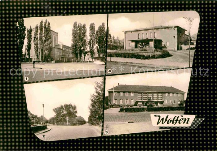 Wolfen Bitterfeld  Theater der Werktaetigen Leipziger Strasse Bahnhof Filmtheate