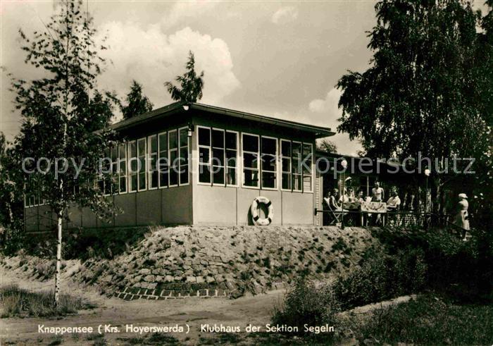 Knappensee Oberlausitz Klubhaus der Sektion Segeln