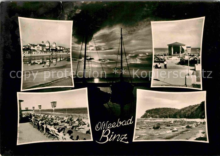 Binz Ruegen Teilansicht Strand Promenade