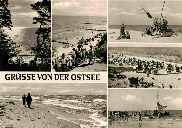 Kuehlungsborn Ostseebad Strand Teilansicht