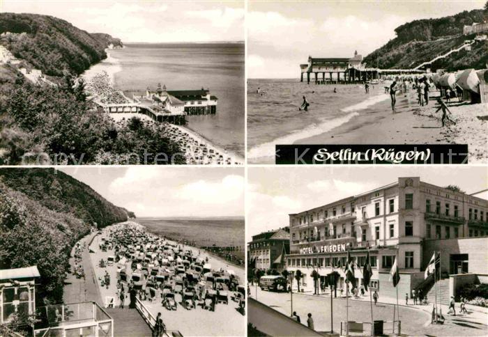 Sellin Ruegen Seebruecke Freilichtbuehnenterrasse Aufzug an der Steilkueste