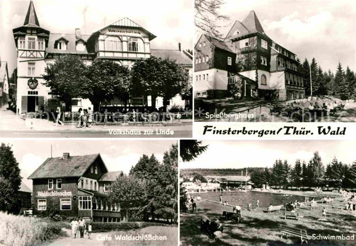 Finsterbergen Volkshaus zur Linde Cafe Waldschloesschen Spiessberghaus Schwimmba