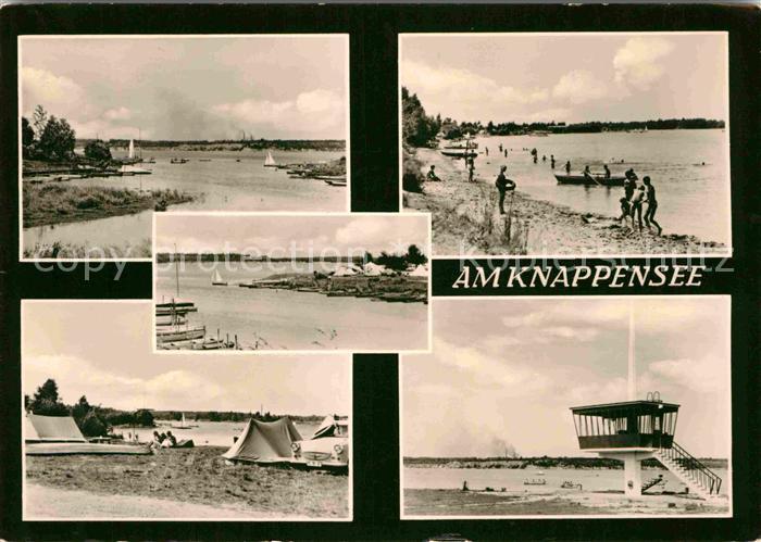 Knappensee Oberlausitz Strandbad Zeltplatz ueberwachungsturm