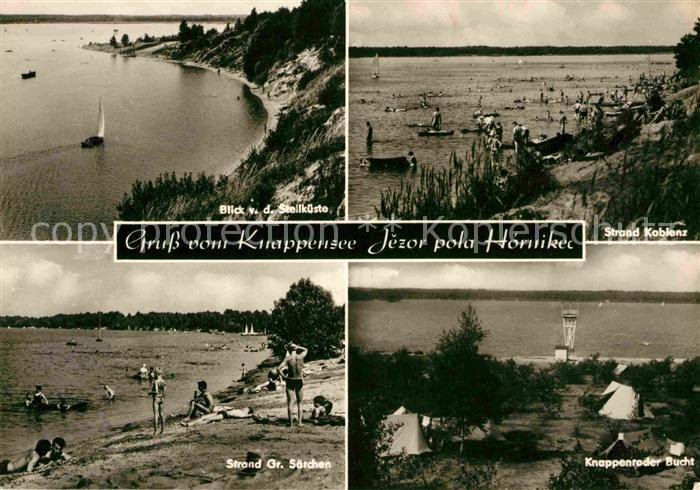 Knappensee Oberlausitz Teilansicht Bucht Strand Koblenz Strand Grosser Saerchen