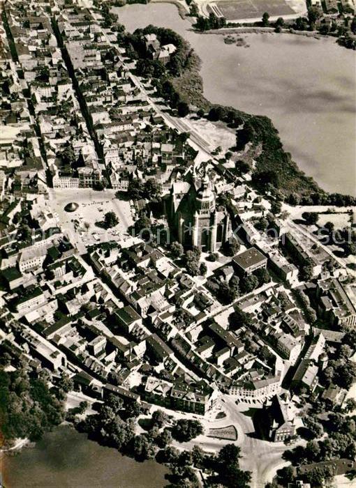 Stralsund Mecklenburg Vorpommern Fliegeraufnahme Altstadt