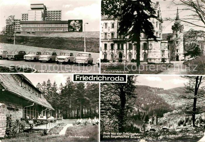 Friedrichroda FDGB Erholungsheim August Bebel Heuberghaus Tanzbuche Schloss