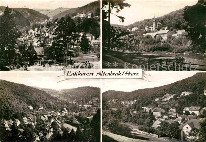 Altenbrak Harz Teilansicht Kirche Panorama
