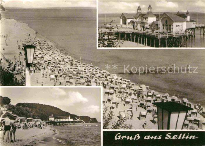 Sellin Ruegen Seebruecke Strand