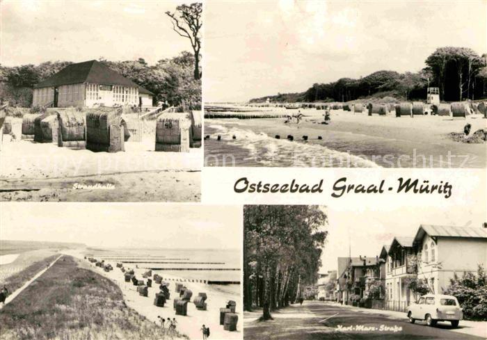 Graal-Mueritz Ostseebad Strandhalle Karl Marx Strasse Strand