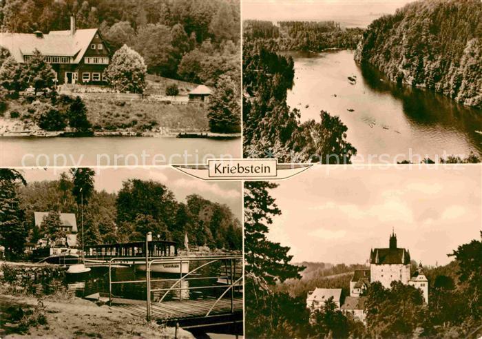 Kriebstein Burg Panorama Personenschiff Lauenhain