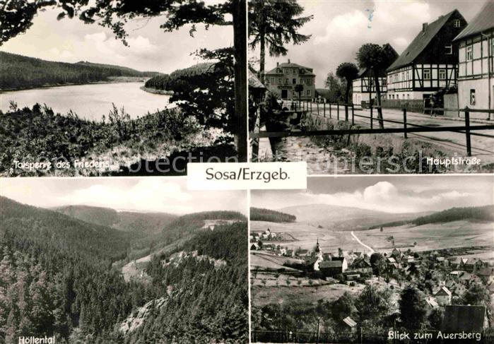 Sosa Erzgebirge Talsperre Hoellental Auersberg Hauptstrasse